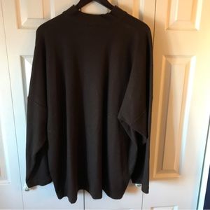 ESKANDAR brown cashmere top/tunic, size 1, loose, luxe